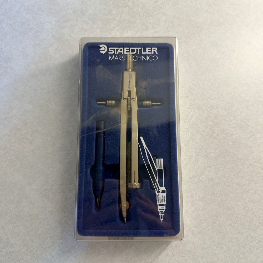 Staedtler Mars Technico 555 00 SK Drafting Compass Set German Precision Tool